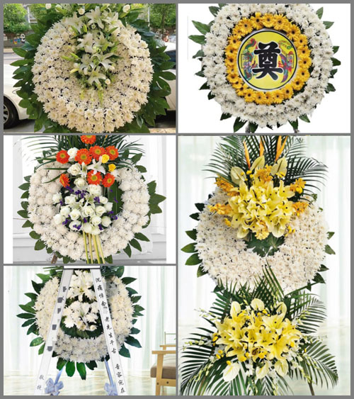 山东青岛胶州市胶东街道于家村花圈速递
